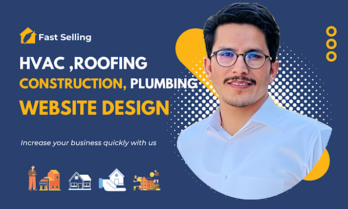 design hvac, roofing, plumbing, construction website