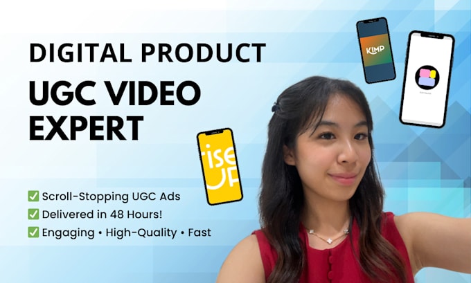 create ugc video ads for digital products within 48 hours