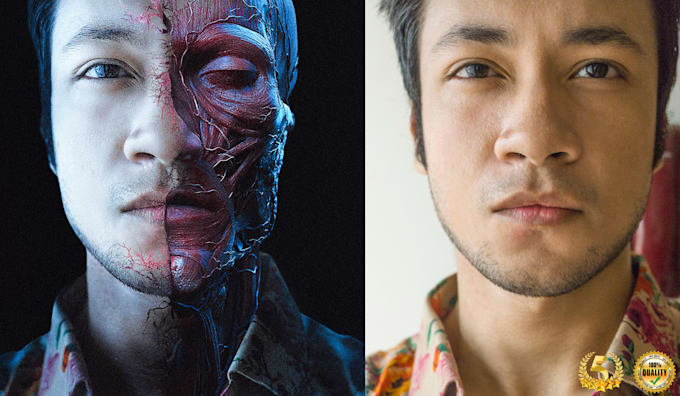 do photo manipulation, image editing and retouch