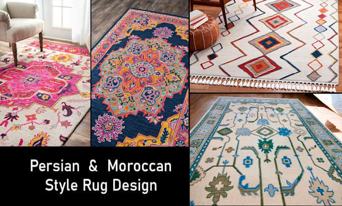 create persian and moroccan style rugs and carpet design