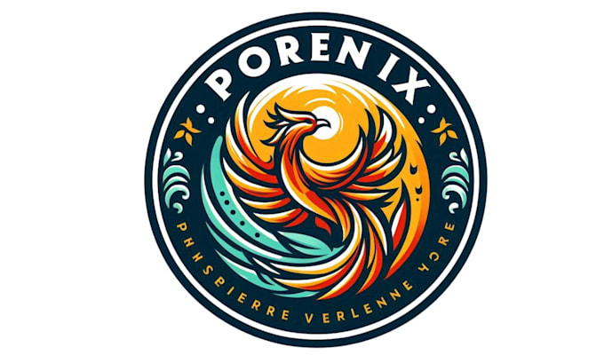 design colorful phoenix logo