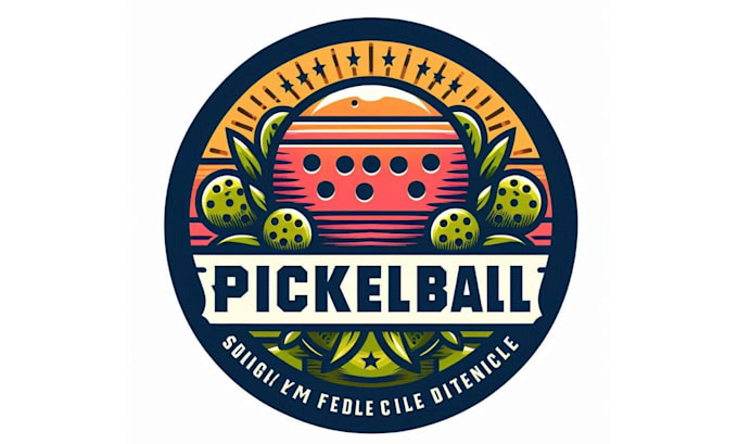 do make an modern unique pickleball logo