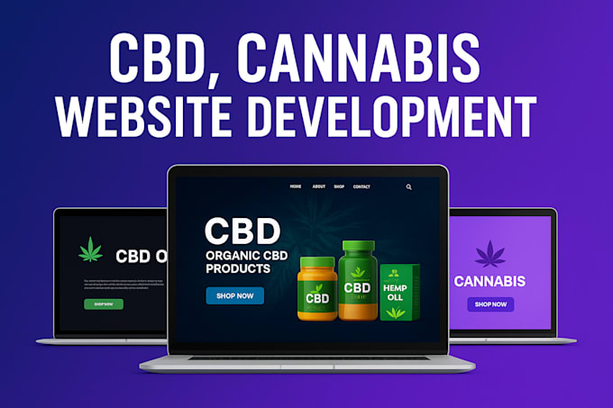 design cbd, cannabis, marijuana, hemp, and weed website