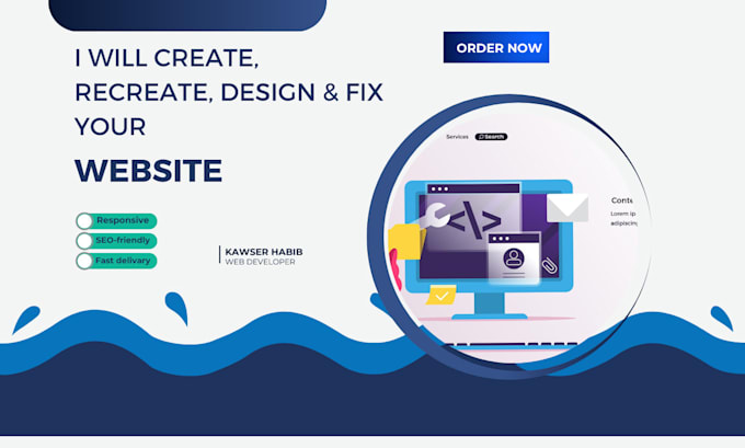 create,recreate,update,fix or cusotmize your wordpress website