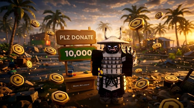 create cinematic 4k roblox gfx icon or thumbnail