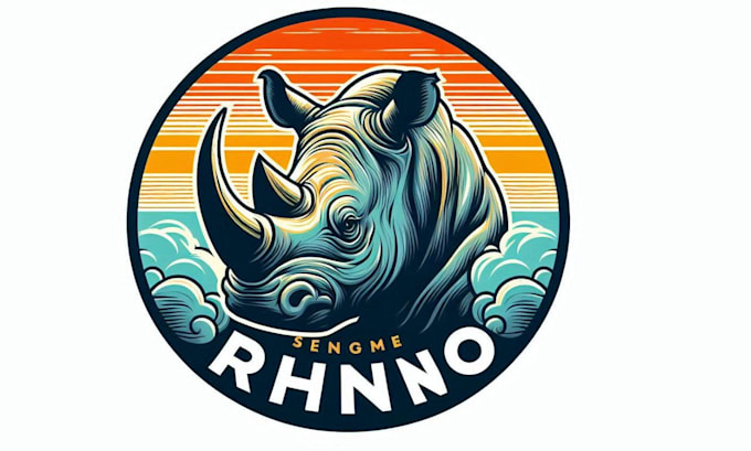 create fantastic rhino logo