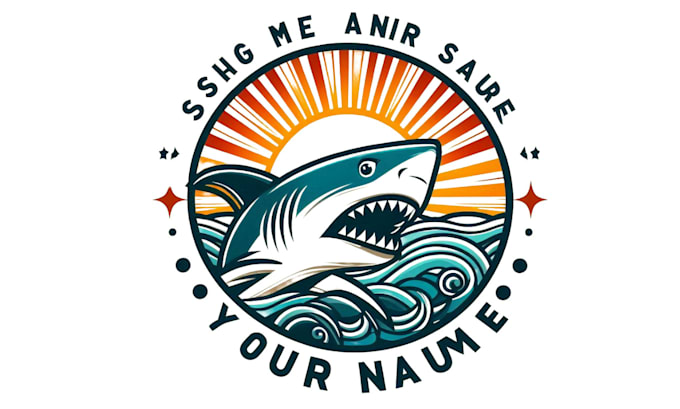 design modern awesome shark logo