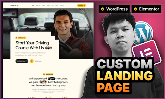 build high converting landing page using elementor