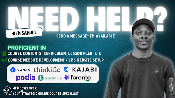setup kajabi thinific forento learnworlds teachable podia online course website