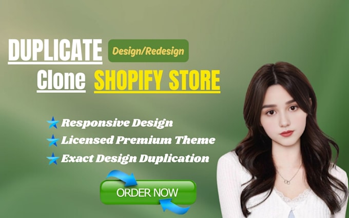 copy, clone and redesign shopify store
