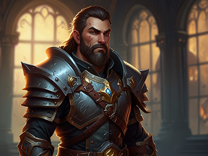 illustrate your fantasy wow dnd ff bg character