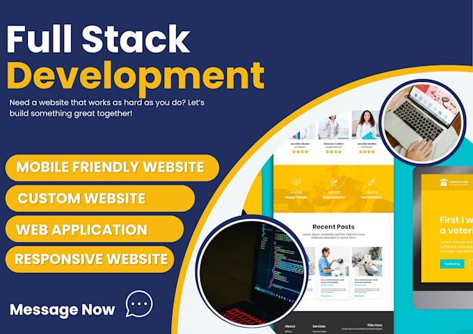 do full stack website development, full stack web developer