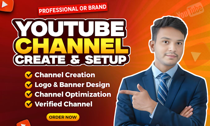 create and setup youtube channel professionally