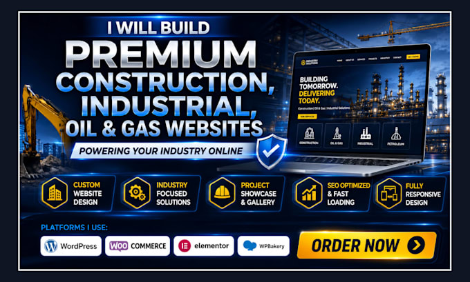 build responsive earthwork website roofing construction website wordpress websit
