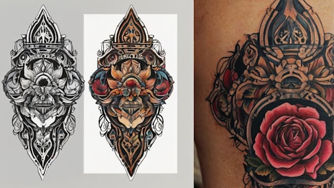 create authentic custom tattoo design