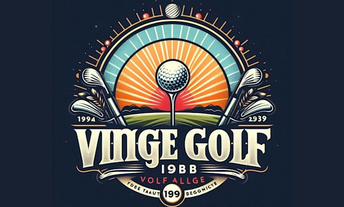 do professional creative golf club logo