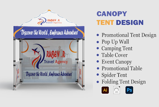 design tent, table cover, and canopy tent
