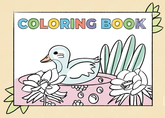 draw coloring book pages for children and adults