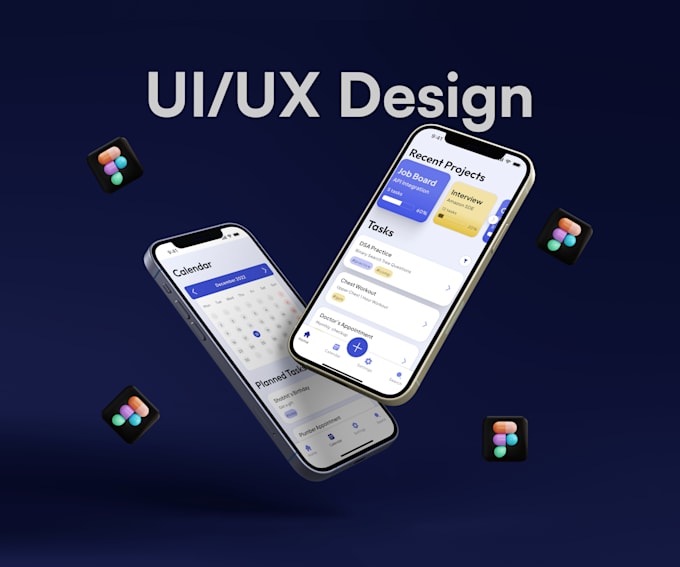Do mobile app ui ux design with interactable prototype using figma by ...