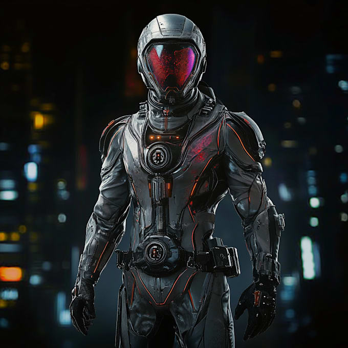 do star wars sci fi character art, game character for you