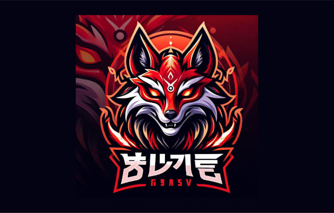 do unique japan kitsune mask mascot logo with free source file
