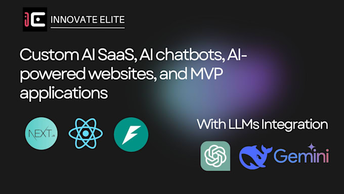 develop ai saas apps, ai chatbots, and ai web applications
