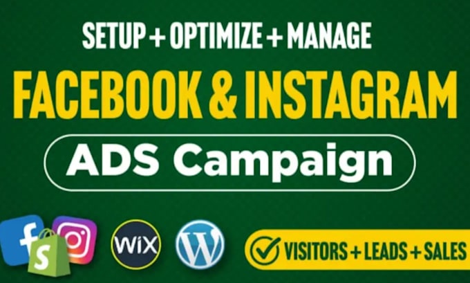 set up facebook ads, meta ads and instagram ads for sales and leads