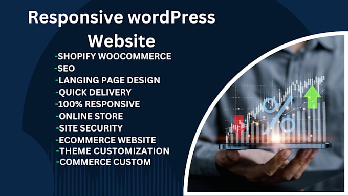 built responsive wordpress website, business website, landing page