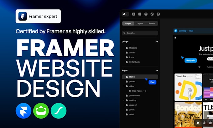 framer website design framer developer modern responsive websites