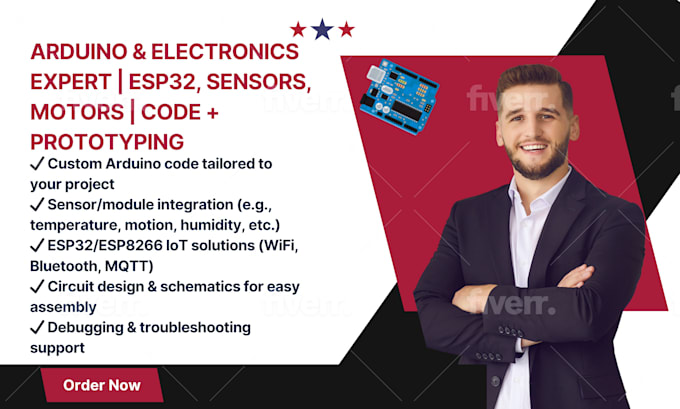 Build arduino projects with esp32 and sensor integration by Daniel_ciza ...