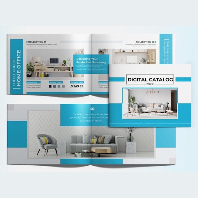 Design hq product catalog, magazine layout, brochure and flyer design