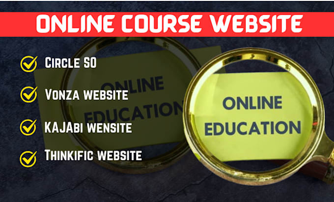 do circle so vonza thinkific payhip course website, online course kajabi website