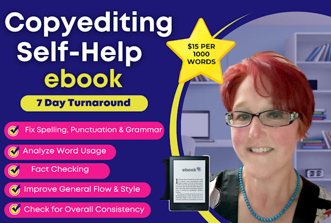professionally copy edit your self help book or ebook