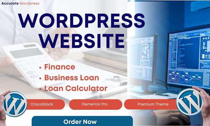 design business loan wordpress website finance website loan website