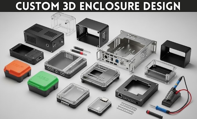 design pcb enclosure or product casing for 3d printing