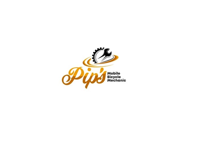 design pip mobile bicycle mechanic logo