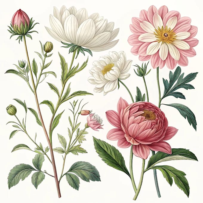 paint watercolour botanical illustrations