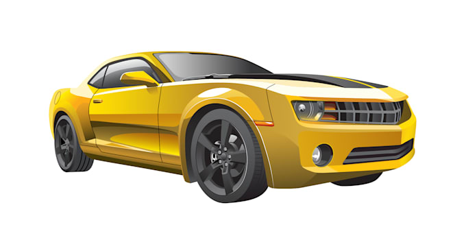 draw car into vector tracing vehicle