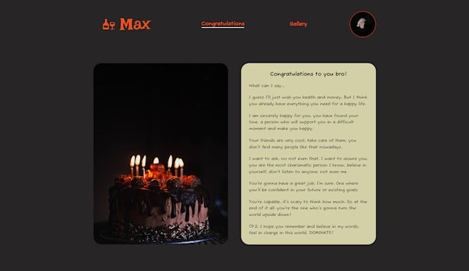 create your personalised greeting website for any occasion