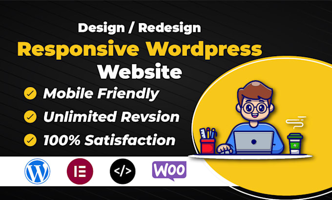 develop wordpress website design with responsive web design