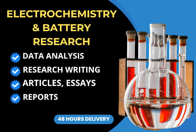 write research on electrochemistry and batteries