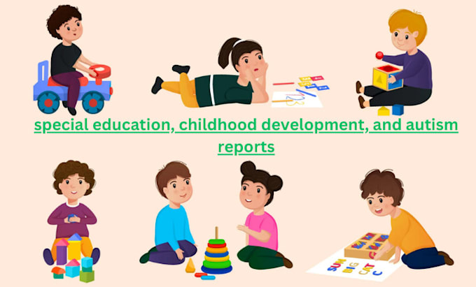 write autism reports, child development and special education research content