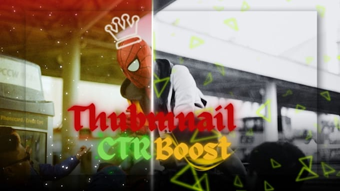 design CTR booster youtube thumbnai boost your views