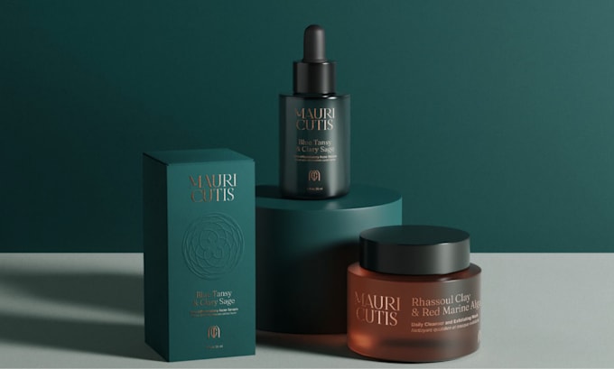 design luxury skincare labels and packaging