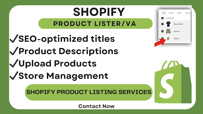 do shopify product listings, manager and fulfill an order