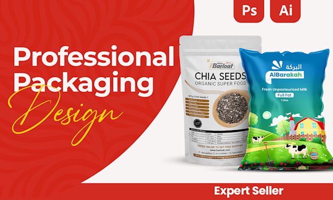 do professional label and packaging design for your brand