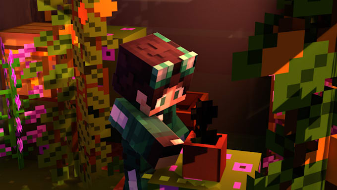 make you a minecraft render in mojang style
