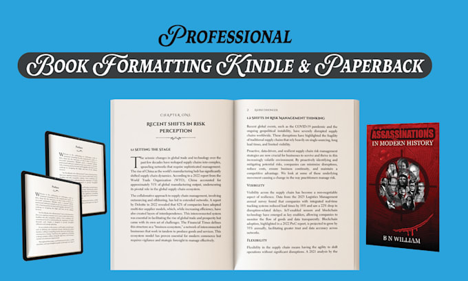 do book formatting, book layout design, kindle ebook format