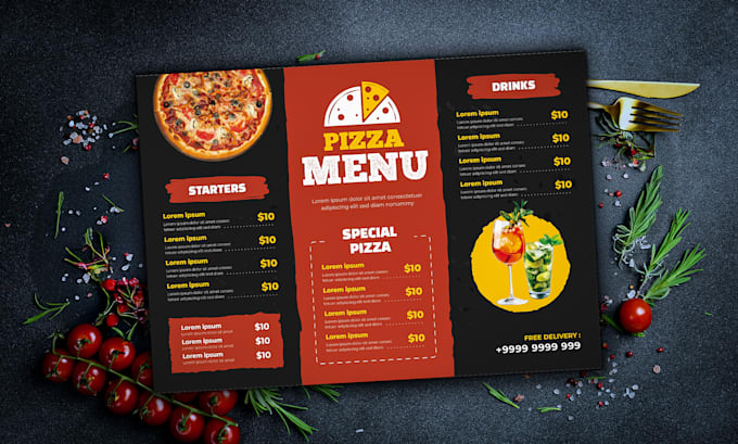 design modern menu restaurant menu digital food menu