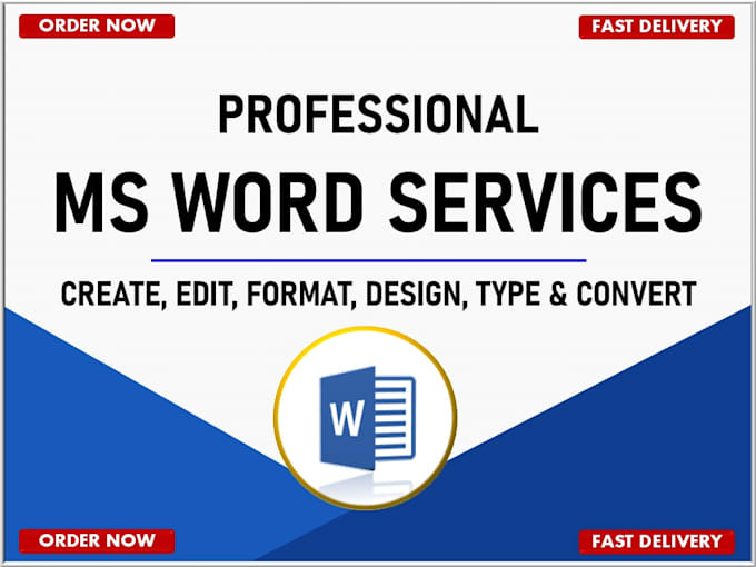 create, edit, format and design ms word documents